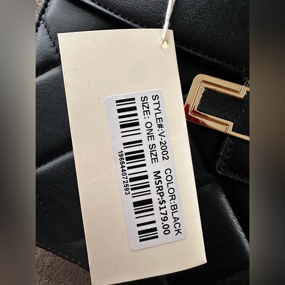 NWT! Valentino Orlandi Leather Handbag- Black - Picture 6 of 6